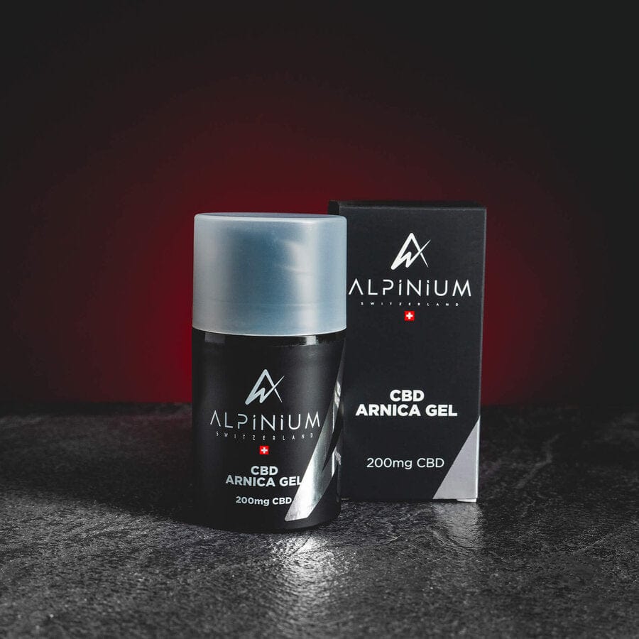 Gel Alpina cu CBD de la Kratom World, destinat utilizării în timpul activităților sportive