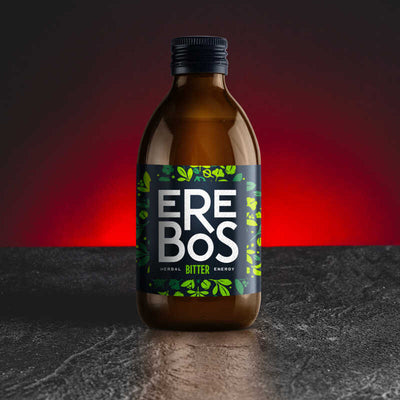 Băutură Bitter Erebos de la Kratom World, preparată cu ingrediente de origine naturală