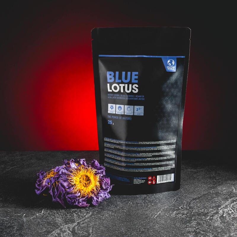 Floare întreagă de nufăr albastru Blue Lotus de la Kratom World
