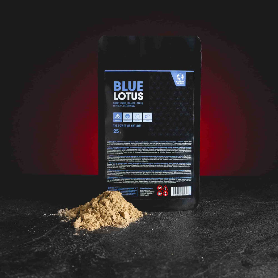Pudră fină de nufăr albastru Blue Lotus de la Kratom World