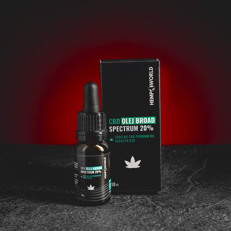 Ulei CBD Broad Spectrum 20% Balance de la Kratom World, prezentat în ambalajul original