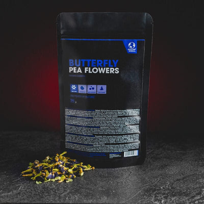 Flori de Clitoria ternatea Butterfly Pea de la Kratom World, pentru prepararea ceaiului