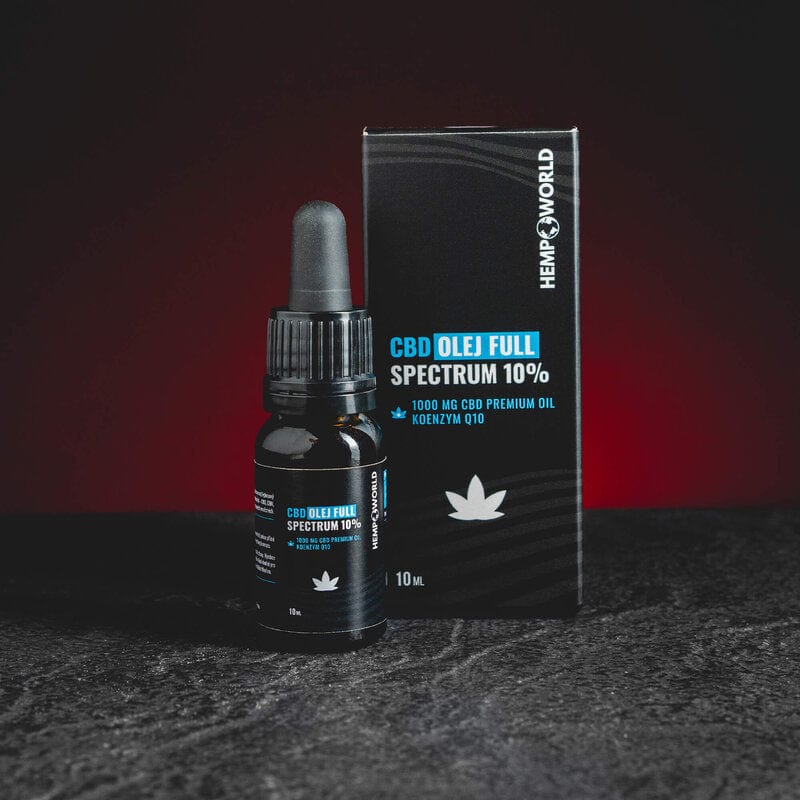 Ulei CBD 10% în flacon de 10 ml, prezentat în ambalajul original