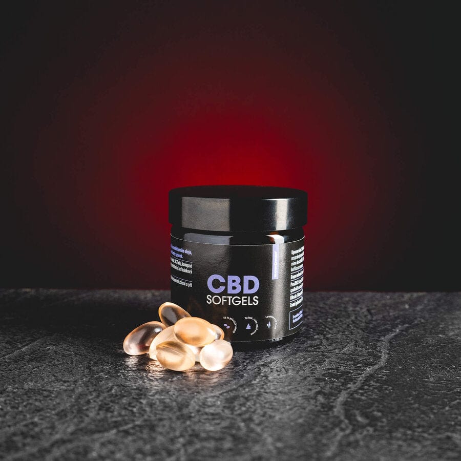 Capsule moi cu CBD și canabidiol de la Kratom World, prezentate în ambalajul original
