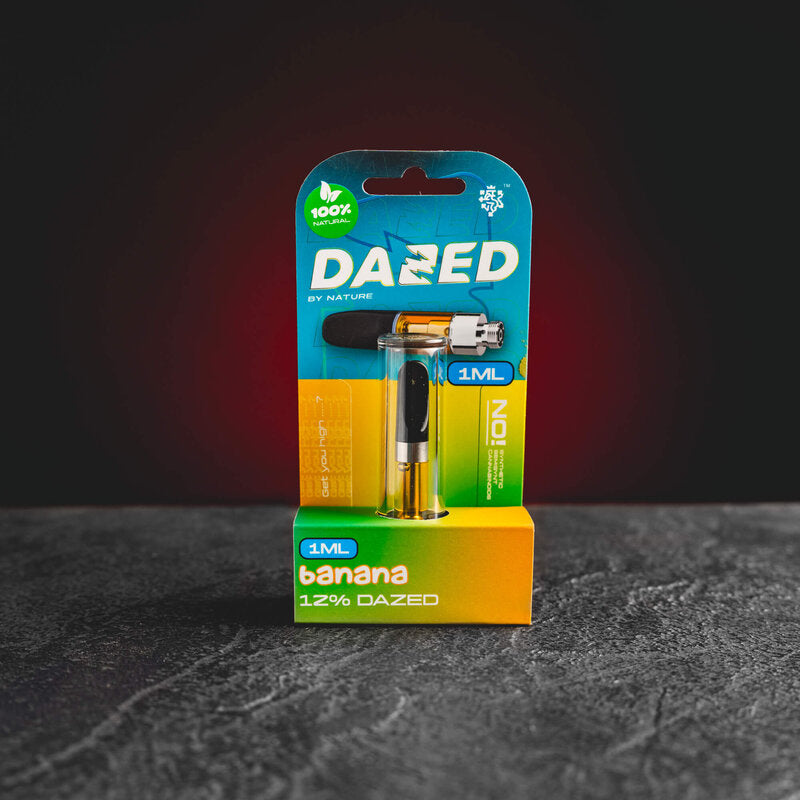 Cartuș vape Dazed Banana de 1 ml, cu aromă de banană