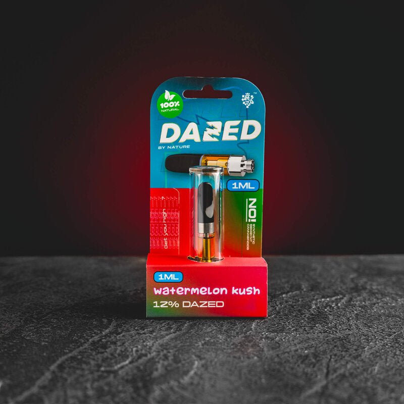 Cartuș vape Dazed Watermelon de 1 ml de la Kratom World, cu aromă de pepene verde