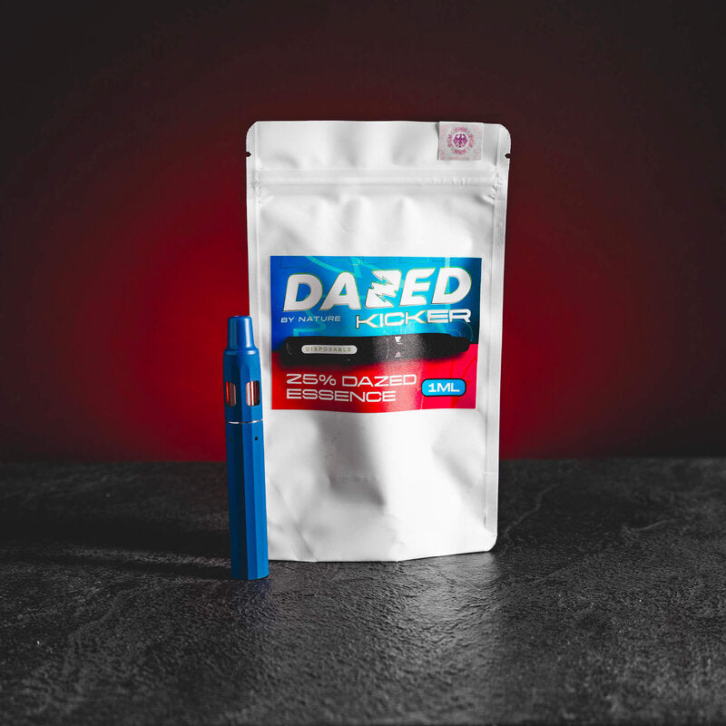 Vape Dazed Kicker Dazed Essence de la Kratom World, prezentat în ambalajul original