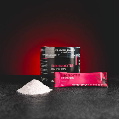 Set de plicuri cu electroliți Kratom World pentru prepararea unei băuturi de hidratare
