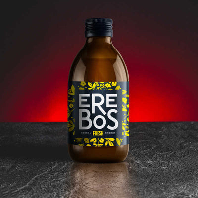 Băutură naturală Fresh Erebos, prezentată ca variantă energizantă și răcoritoare