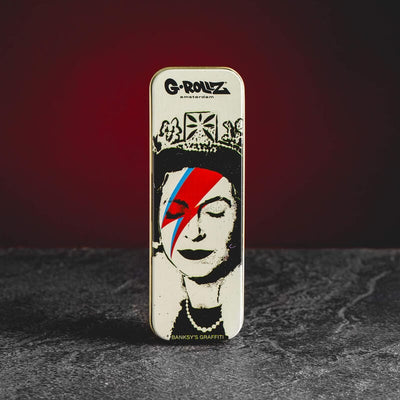Cutie G-Rollz de la Kratom World cu design graffiti inspirat de Banksy