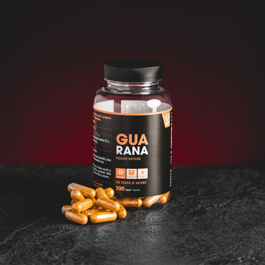 Capsule cu guarana Paullinia cupana și cofeină naturală de la Kratom World
