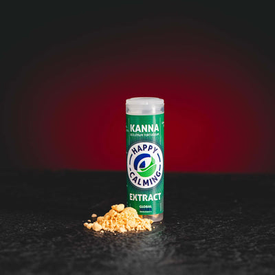 Extract de Kanna Sceletium tortuosum Happy Calming de la Kratom World, prezentat în ambalajul original