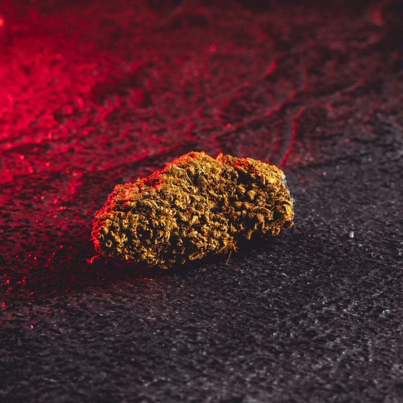 Detaliu al florilor Harlequin cu CBD de la Kratom World