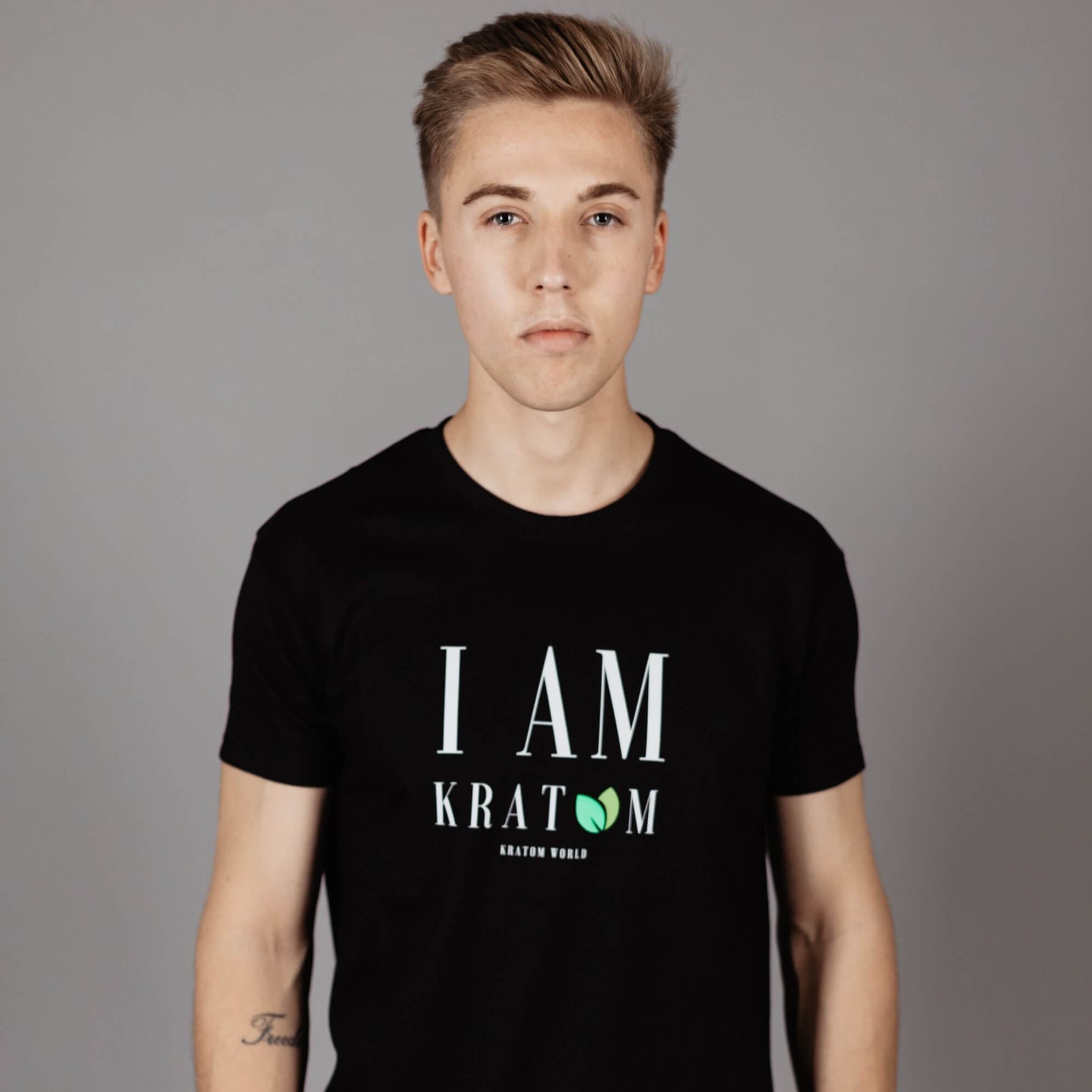 Tricou I Am Kratom cu design original