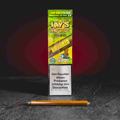 Hemp wrap Juicy Amarillo din cânepă de la Kratom World, potrivit pentru rularea jointurilor