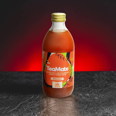 Băutură Kratom World cu yerba mate și aromă de piersică