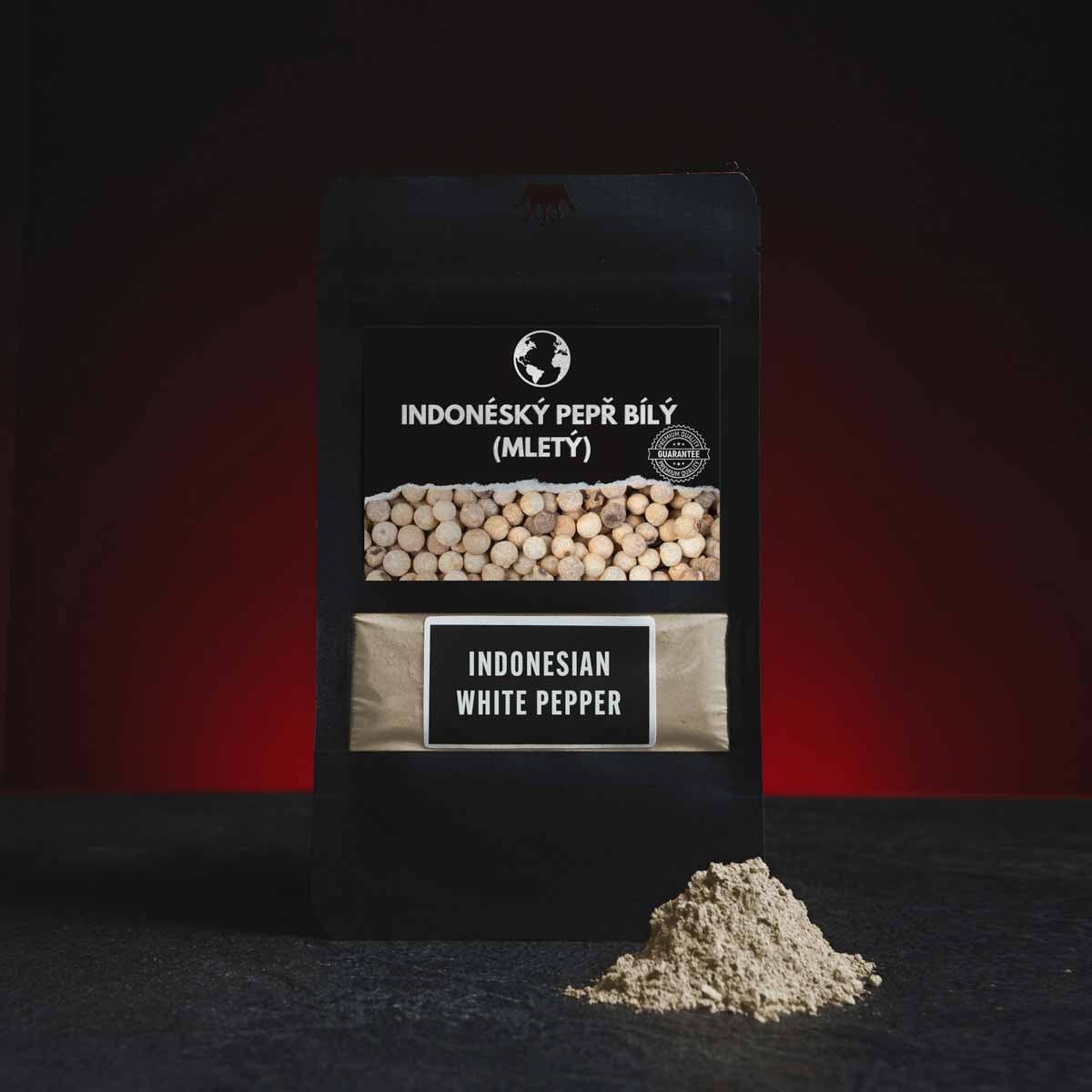 Piper alb indonezian de la Kratom World, prezentat în ambalajul original