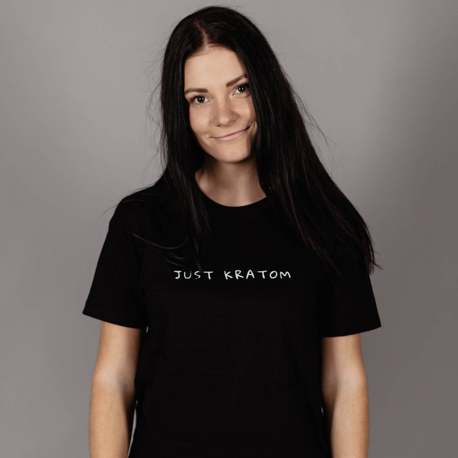 Tricou pentru femei Kratom World cu design Just Kratom