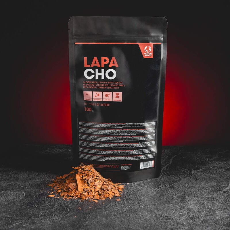 Ceai Lapacho cu proprietăți antioxidante de la Kratom World, prezentat în ambalajul original