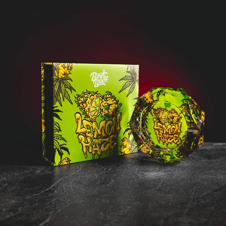 Scrumieră Lemon Haze de la Kratom World, accesoriu pentru CBD și joint