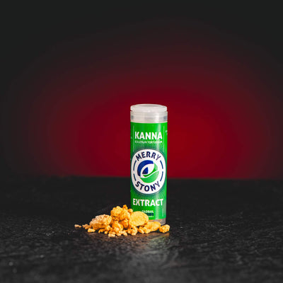 Extract de Kanna Sceletium tortuosum Merry Stony de la Kratom World, prezentat în ambalajul original