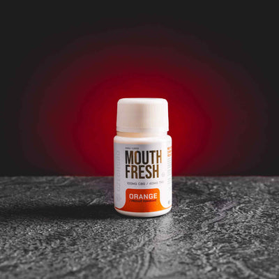 Picături pentru igiena orală Mouth Fresh Orange cu CBD și CBG de la Kratom World