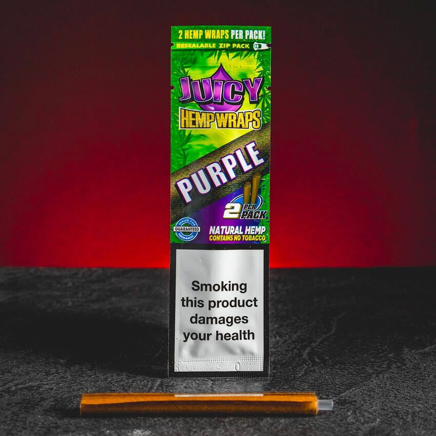 Hemp wrap Purple din cânepă, cu aromă de struguri, potrivit pentru rularea jointurilor