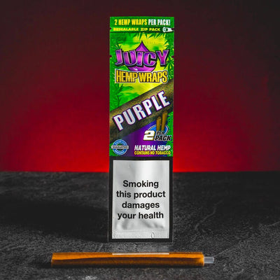 Hemp wrap Purple din cânepă, cu aromă de struguri, potrivit pentru rularea jointurilor