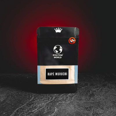 Rapé Muruchi de la Kratom World, prezentat ca amestec tradițional cu nicotină pentru utilizare ritualică