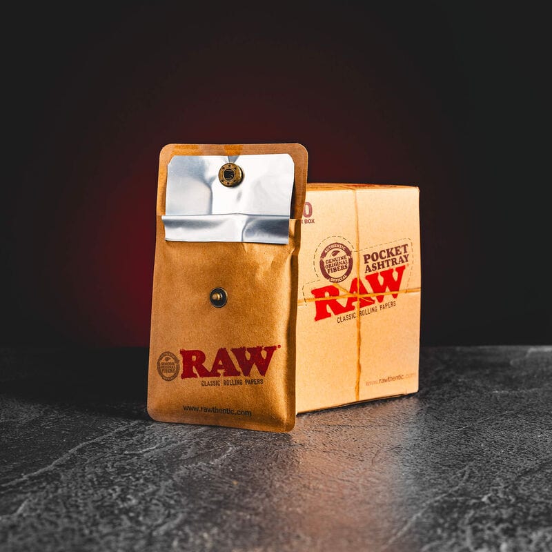 Scrumieră de buzunar RAW cu design compact, marca Kratom World CBD
