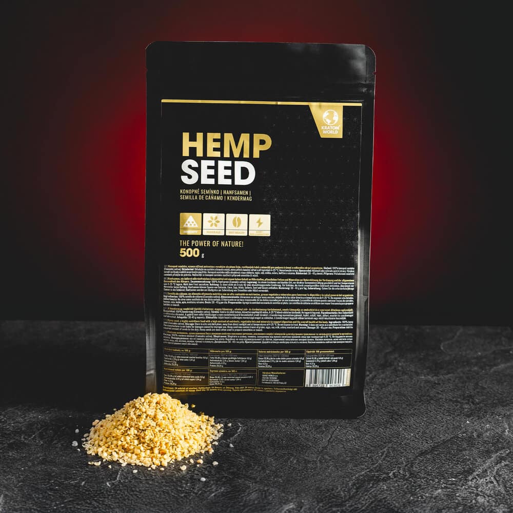 Semințe de cânepă Kratom World, sursă naturală de proteine și acizi grași Omega
