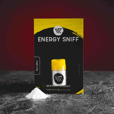 WP Sniff Yellow de la Kratom World cu aromă de lămâie și cofeină, produs pentru utilizare nazală