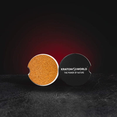 Suport negru pentru cană Kratom World, potrivit pentru servirea băuturilor