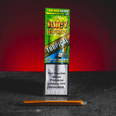 Hemp wrap Tropical din cânepă, cu aromă de fructe tropicale, pentru rularea jointurilor