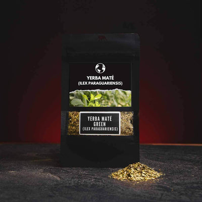 Ceai Yerba Mate de calitate, prezentat ca băutură energizantă