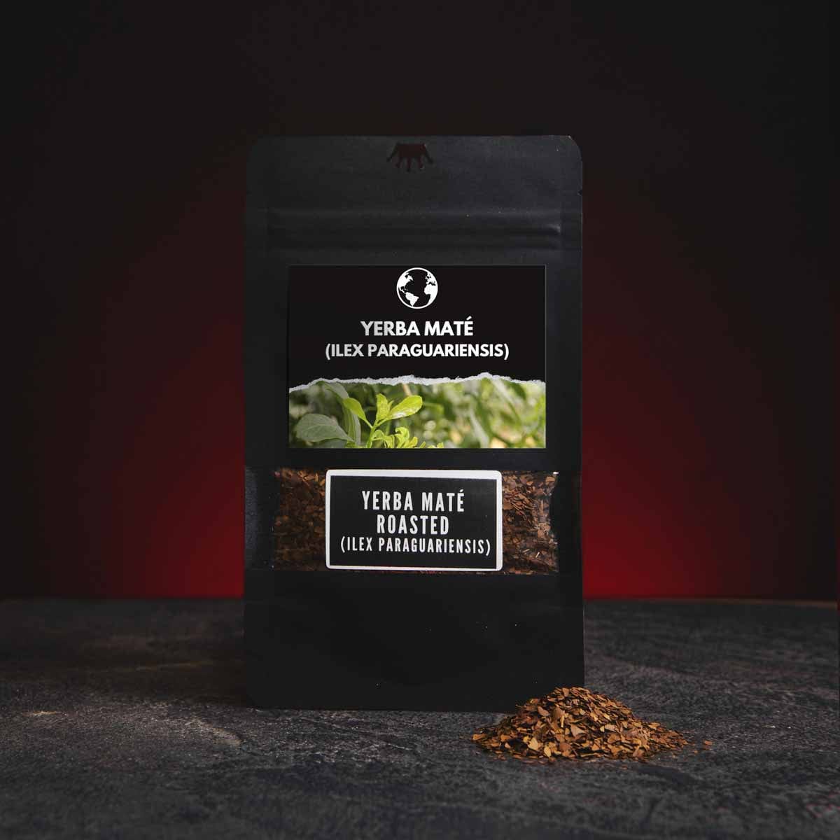 Yerba Mate prăjită de calitate, prezentată în ambalajul original