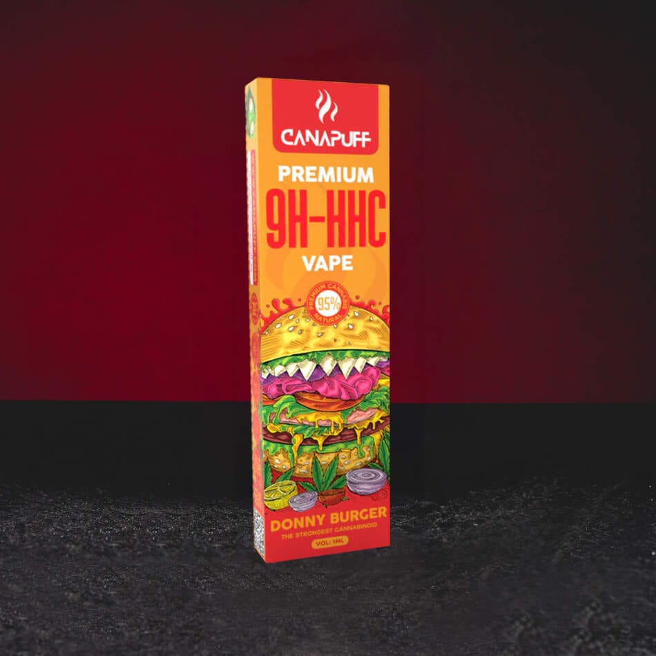 9H-HHC Vape 95% 1ml Kratom World Donny Burger cu profil de brânză și diesel, aromă premium