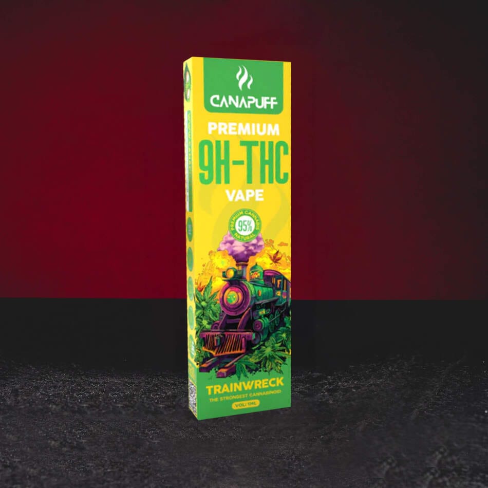 9H-TH Vape 95% 1ml Kratom World Trainwreck cu profil de citrice și pin, aromă premium