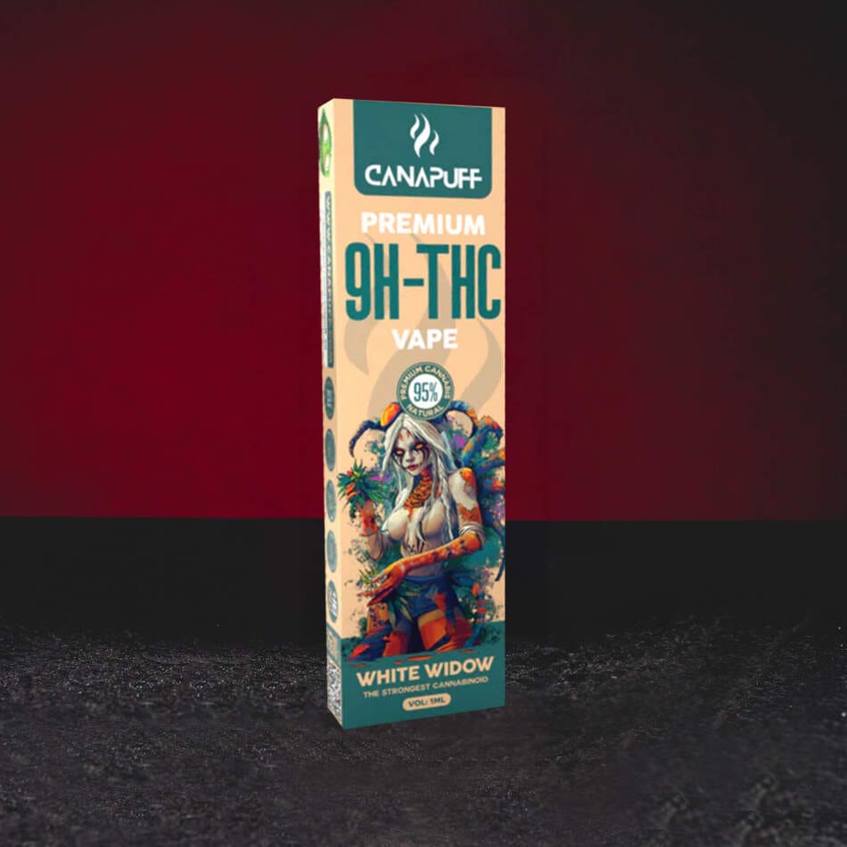 9H-TH Vape 95% 1ml Kratom World White Widow cu profil pământos, citric și aromă premium
