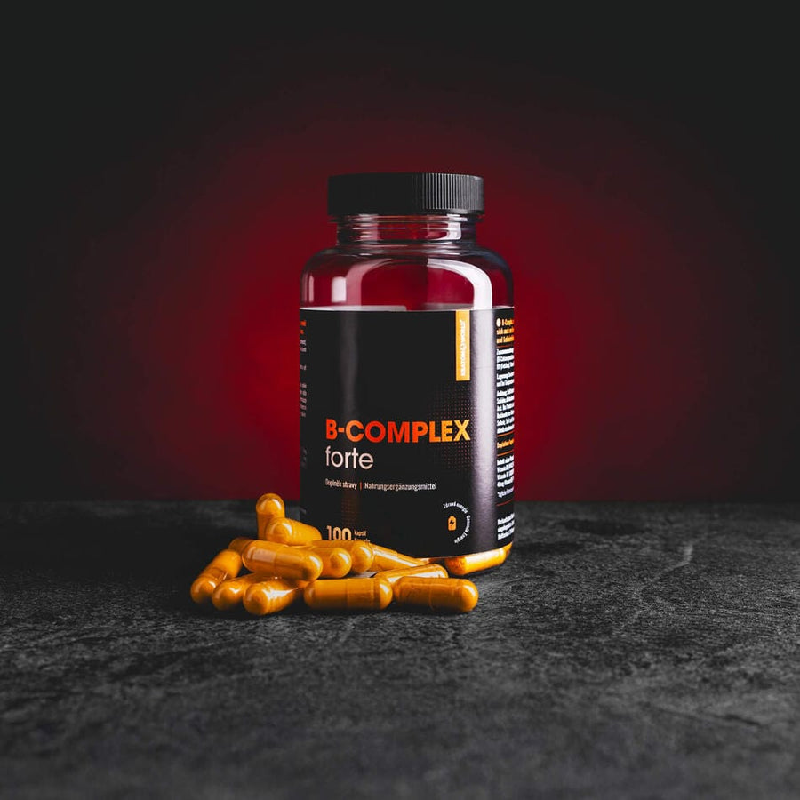 B-Complex Forte Kratom World, 100 capsule cu vitamine B1–B12 pentru susținerea psihicului, energiei și imunității