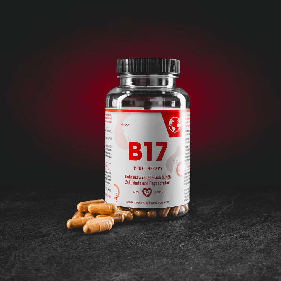 Kratom World B17 Pure Therapy 100 capsule – supliment alimentar cu extract de sâmburi de caisă standardizat la 5% amigdalină