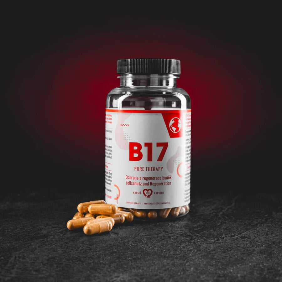 Kratom World B17 Pure Therapy 100 capsule – supliment alimentar cu extract de sâmburi de caisă standardizat la 5% amigdalină