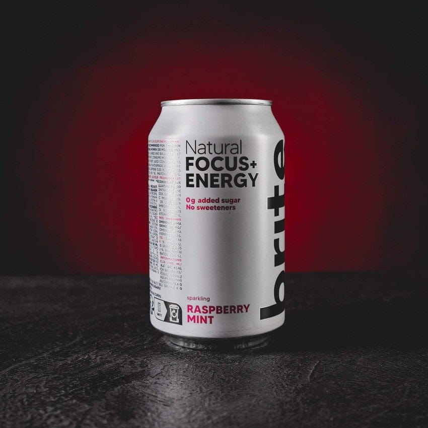 Brite Nootropic Energy Drink Kratom World, băutură nootropică pentru minte cu aromă Raspberry Mint, zmeură și mentă