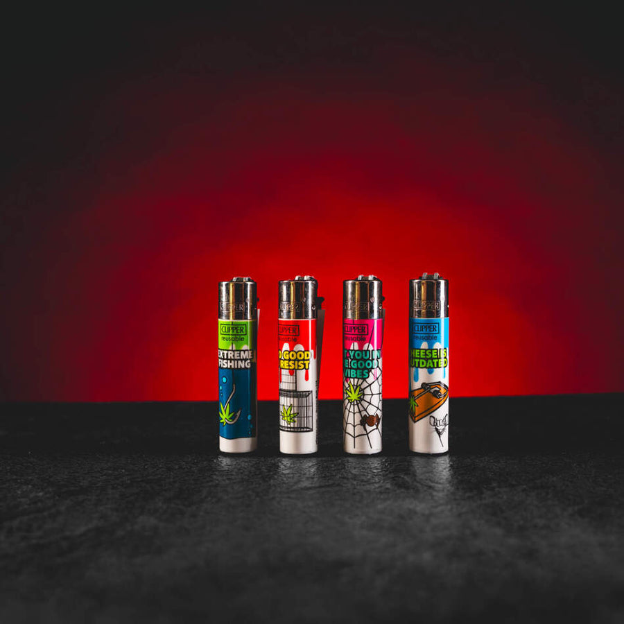 Bulldog Clipper Lighter Kratom World, brichetă Clipper cu motiv Bulldog