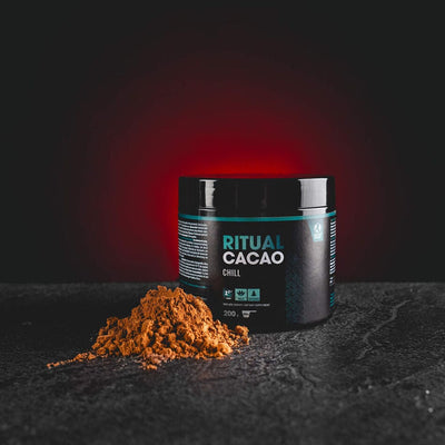 Ritual Cacao Chill Kratom World, cacao ritualic cu busuioc și stevie