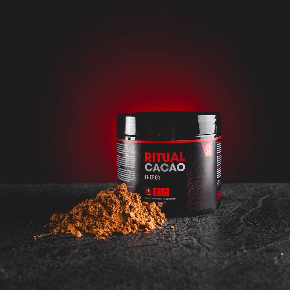 Ritual Cacao Energy Kratom World, cacao ritualic cu guarana, chilli și piper