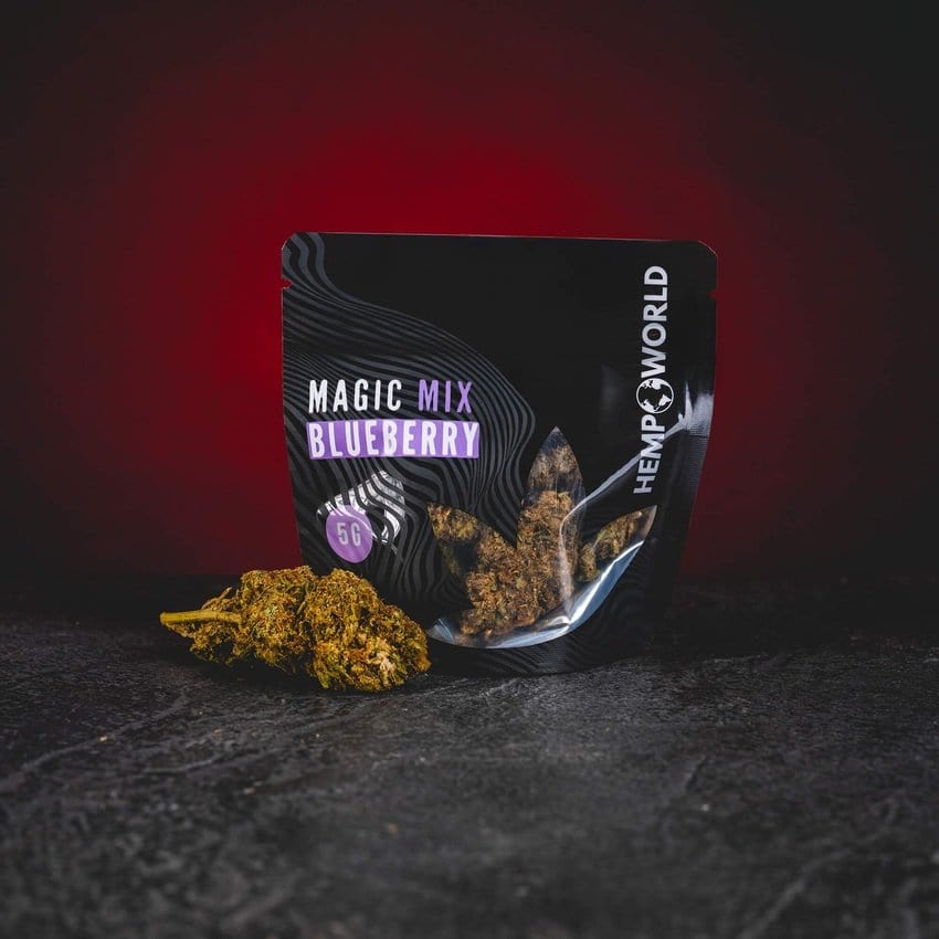 Magic Mix Blueberry Buds Kratom World, buds cu CBD și canabinoizi din oferta Magic Mix