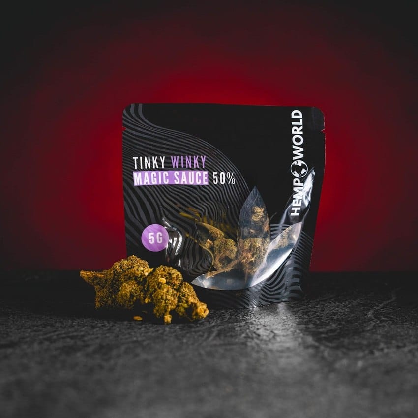 Magic Sauce Tinky Winky Buds Kratom World, flori de cânepă și buds cu canabinoizi din oferta Kratom World