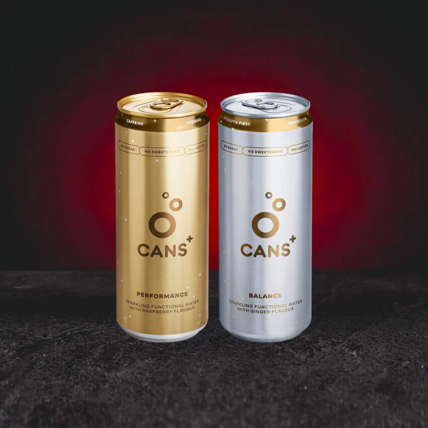 Băuturi funcționale CANS+ Kratom World Performance și Balance, apă carbogazoasă fără zahăr pentru energie, concentrare și relaxare, doză 330ml