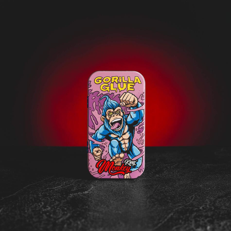 Monkey King Box Kratom World, cutie metalică cu motiv Gorilla